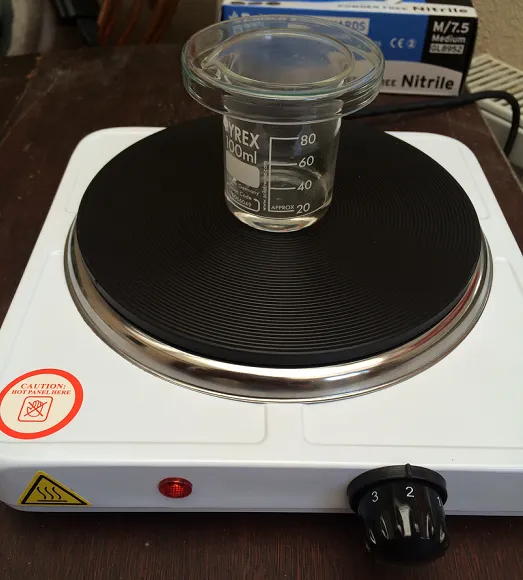 Beaker with nitric acid