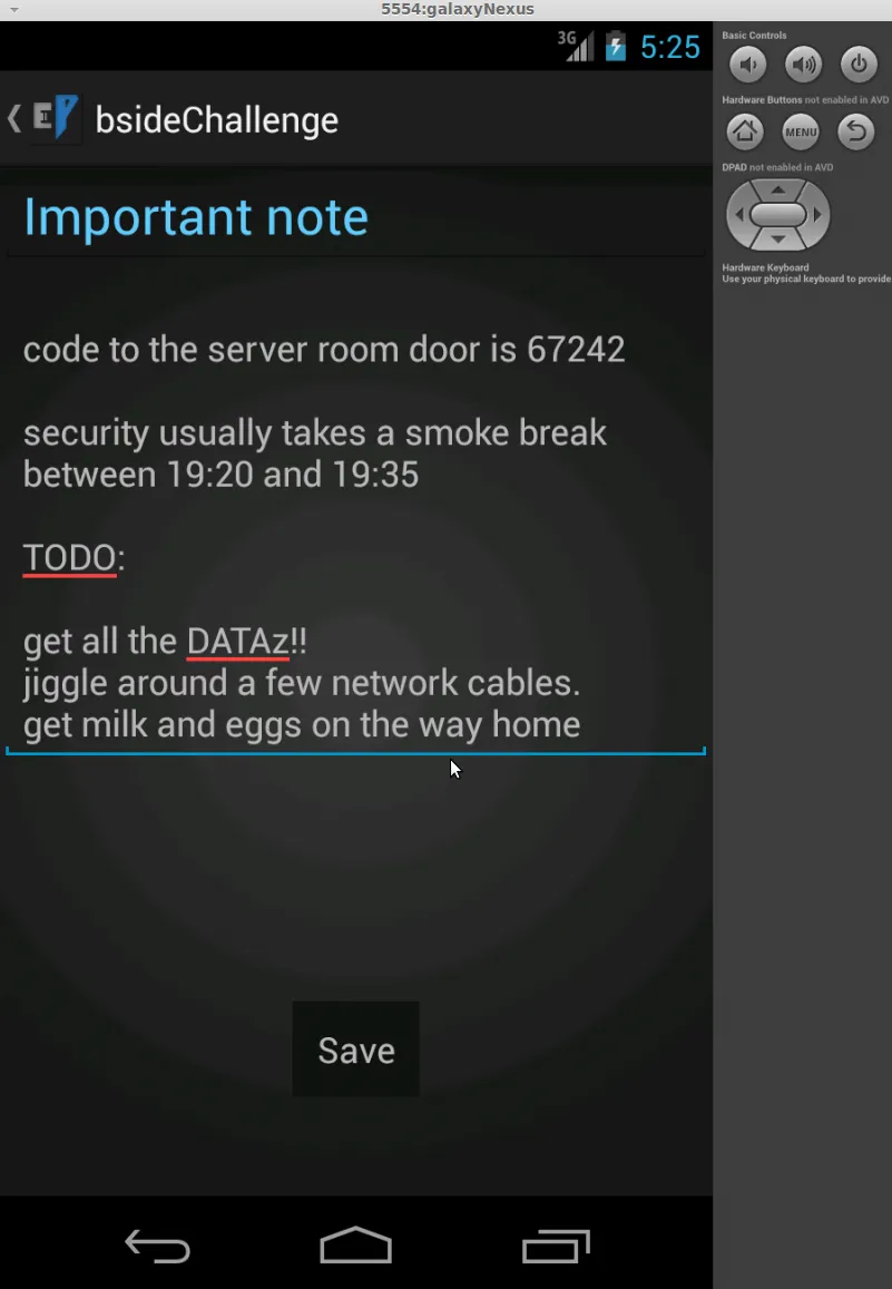 Add note screen