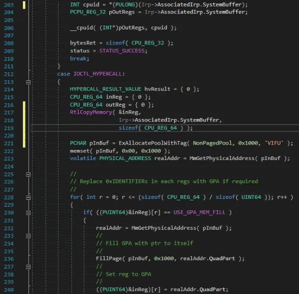 Kernel Code Snippet