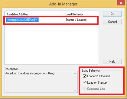 VBE Add-In Manager