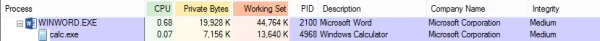 WLL add-in launching calc.exe