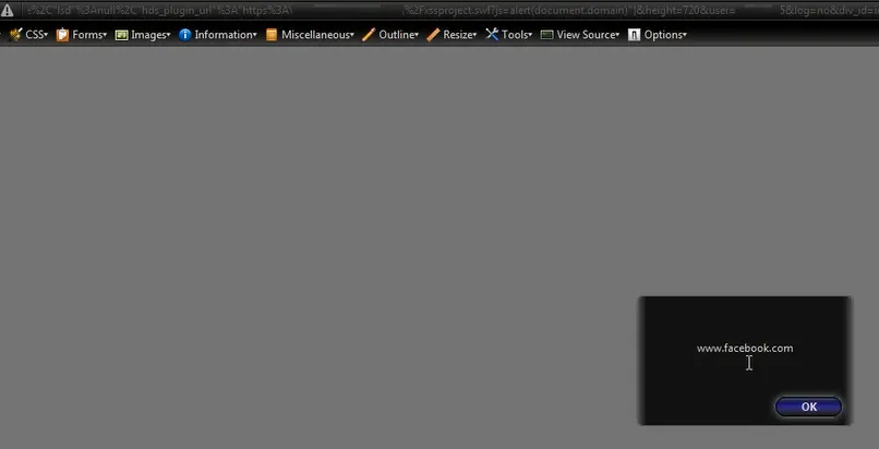 Screenshot showing exploit