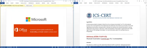 Malicious Word Document