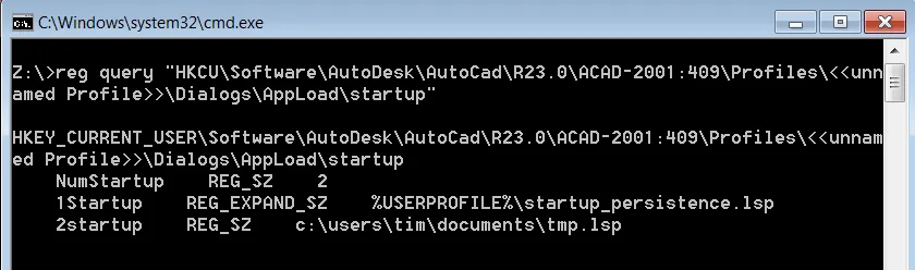 Registry key startup suite