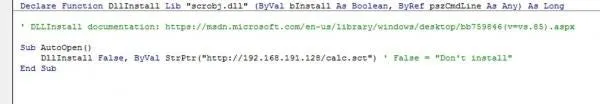 Image showing VBA code