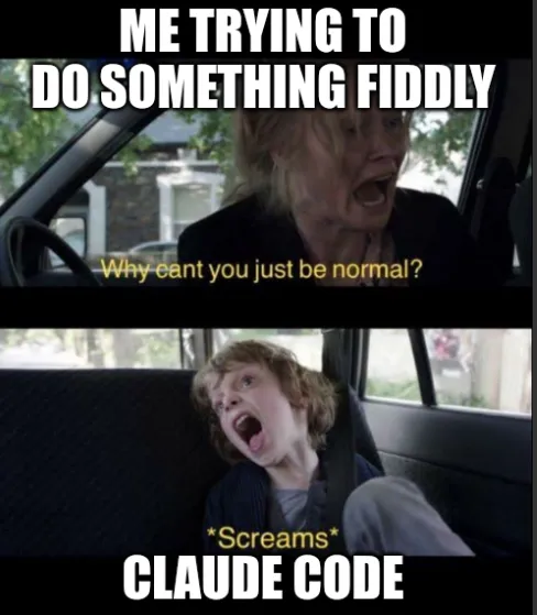 babadook woman screams at child meme